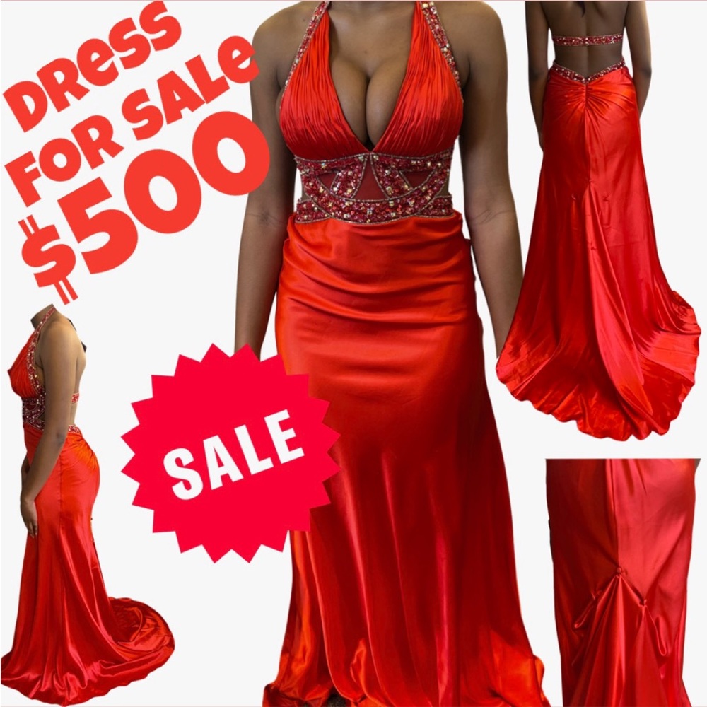 Size 0 red prom dress